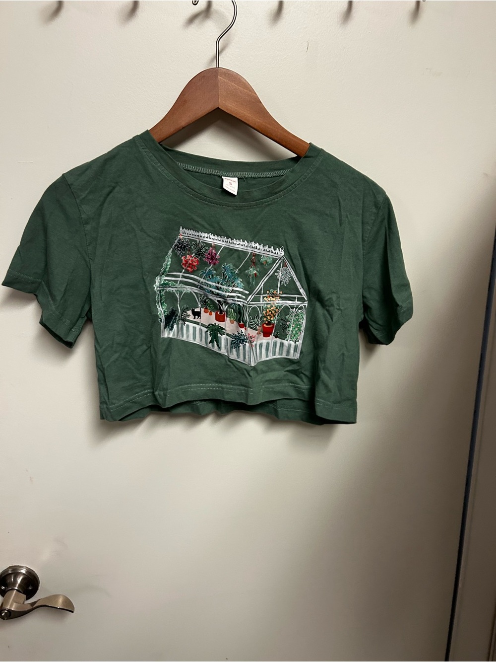 ROMWE Green Crewneck T-Shirt